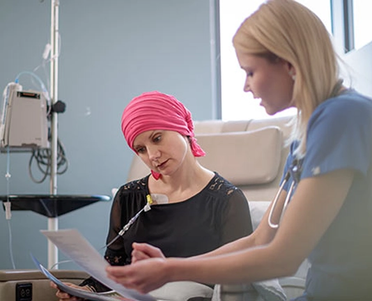 Patient Recieving Chemotherapy